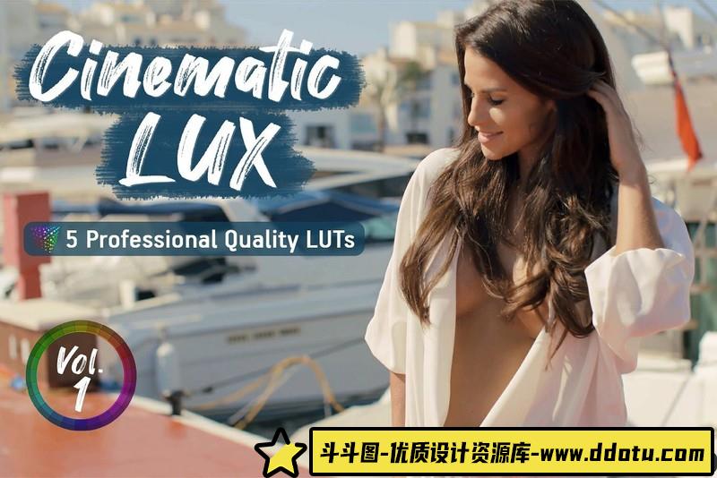 LUT预设-5个电影视频调色LUT预设下载CinematicLUX–5videoLUTs预设-斗斗图