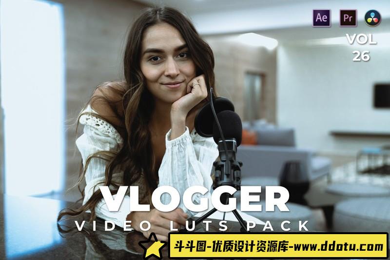 LUT预设-微电影短视频Vlog调色LUT预设第26卷VloggerPackVideoLUTsVol.26-斗斗图