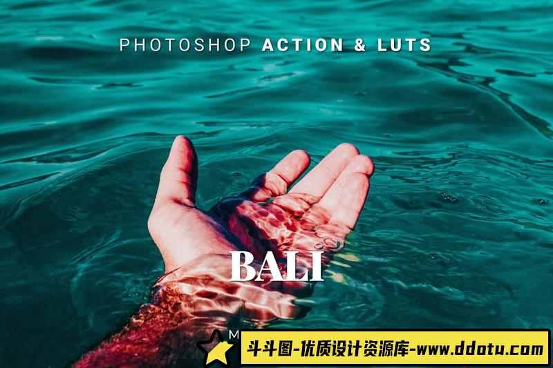 巴厘岛旅拍视频调色后期lut预设BaliPhotoshopAction&LUTs-斗斗图