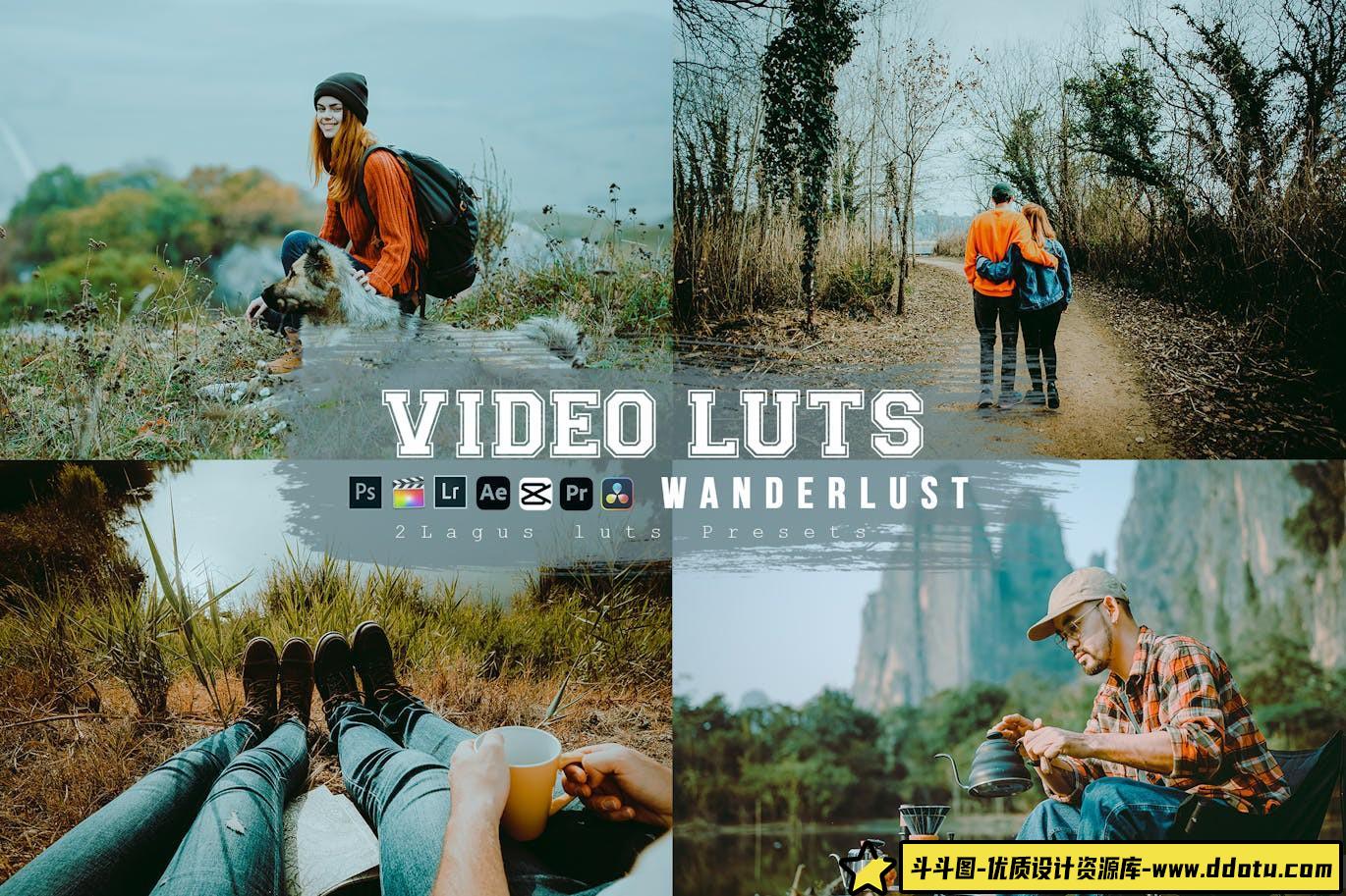 旅游博主经典电影调色LUT预设 Wanderlust Film Luts Video-斗斗图