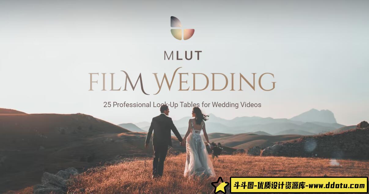 经典电影婚礼LUT预设 mLUT Film Wedding – 25 Professional LUT Pack-斗斗图