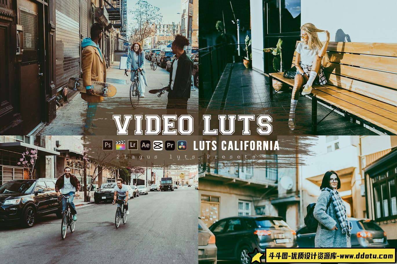 城市街拍电影调色LUT预设 California Street Presets luts-斗斗图