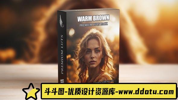 黄金时间电影调色LUT预设 Golden Hour Warm Brown Moody Cinematic LUTs-斗斗图