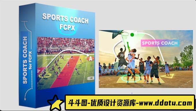 FCPX插件 – 10个fcpx创意体育运动素材 Sports Coach for Final Cut Pro-斗斗图