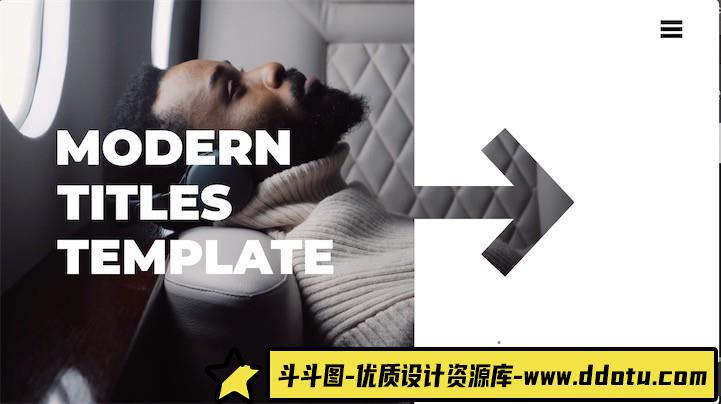 Fcpx标题 – 现代标题动画模板 Modern Titles for Final Cut Pro-斗斗图