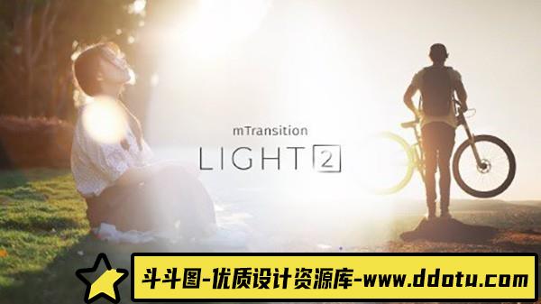 FCPX插件-50组唯美光效叠加视频转场预设 mTransition Light 2-斗斗图