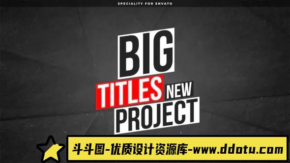 FCPX插件-18个文字大标题动态效果fcpx插件 Big Titles – FCPX 支持M1-斗斗图