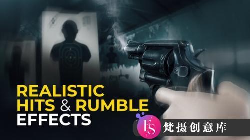 fcpx效果-打击和隆隆声效果 Realistic Hits and Rumbles 支持M1-斗斗图