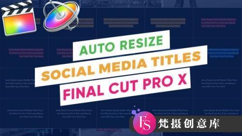 FCPX插件-Insta社交媒体标题模板 Social Media Titles 支持m1-斗斗图