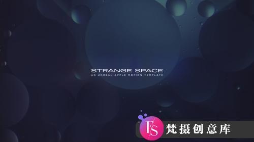 FCPX插件：科技梦幻空间动态模板 Strange Space 支持m1-斗斗图