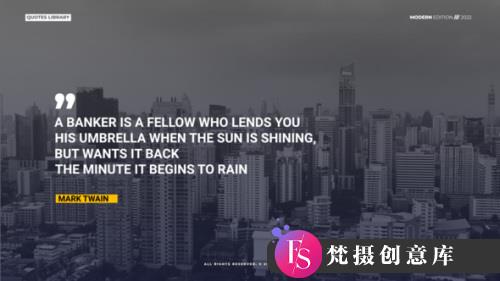 FCPX字幕插件-文字标题排版动画插件 Quotes Titles Typography-斗斗图