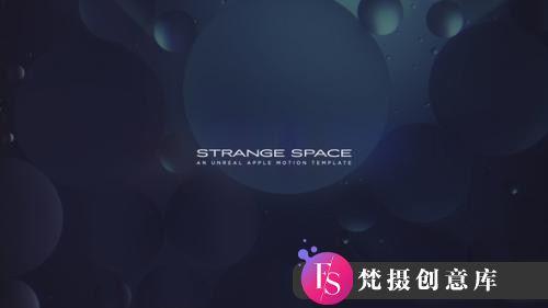 FCPX插件：支持M1的科技梦幻空间动态模板Strange Space-斗斗图