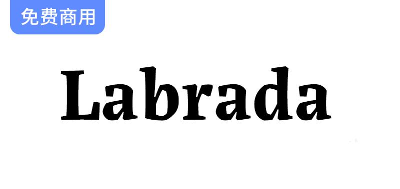 受木刻艺术启发的当代衬线字体家族【Labrada】——探索独特的字体魅力与设计灵感-斗斗图