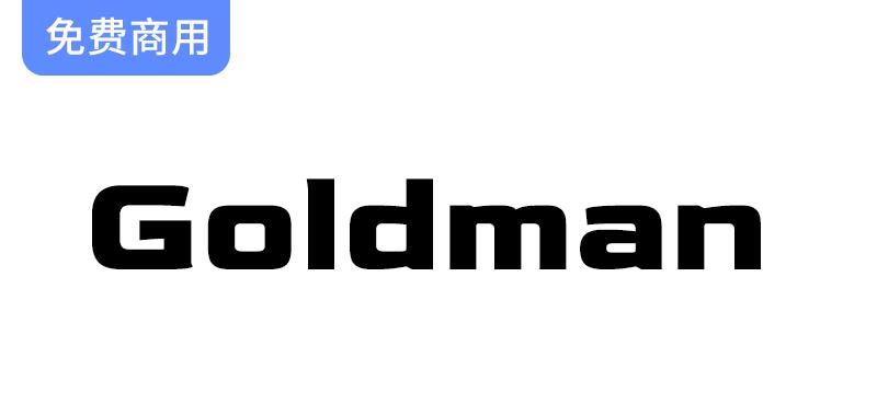 【Goldman】一款完美契合激情、科幻与惊悚主题海报的独特字体设计-斗斗图