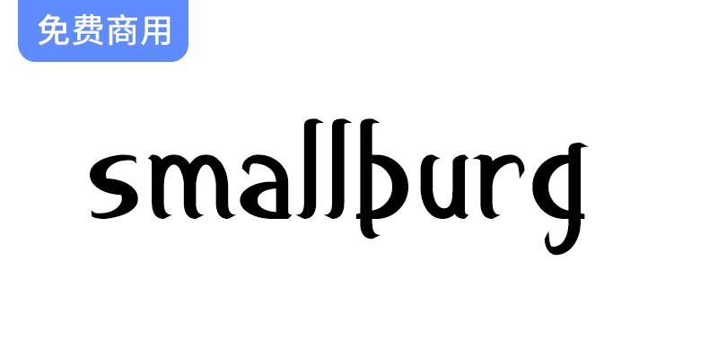 【Smallburg】手写风格免费英文字体， 2种样式和457个字形-斗斗图