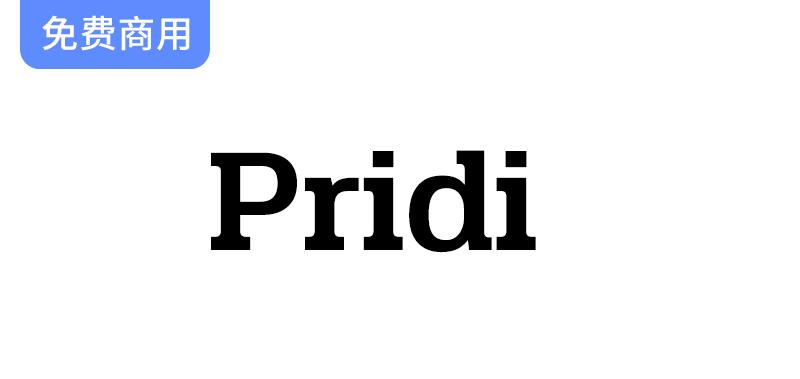 探索Pridi：一种独特的粗体衬线拉丁文与优雅循环泰文字体的完美结合-斗斗图