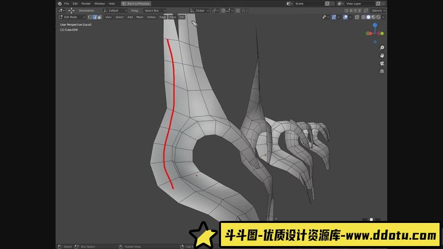 Blender多边形建模训练营系列之头盔建模教程-人工翻译字幕-斗斗图