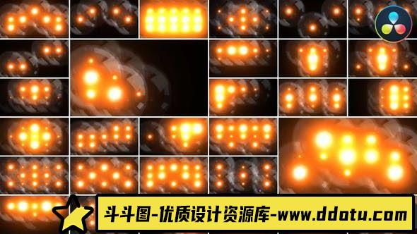 达芬奇LED屏幕可视闪光灯模版 Collection of Flashing Light-斗斗图