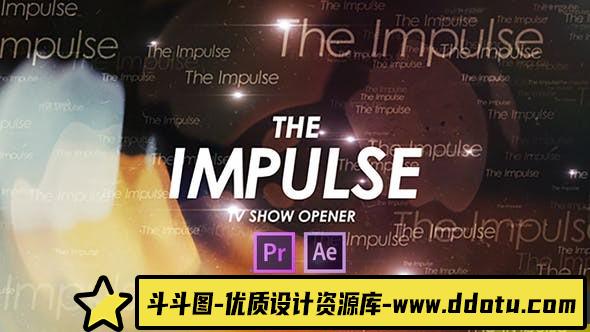 [Premiere预设]PR预设-文字介绍片头PR预设模板 The Impulse TV Show Opener-斗斗图