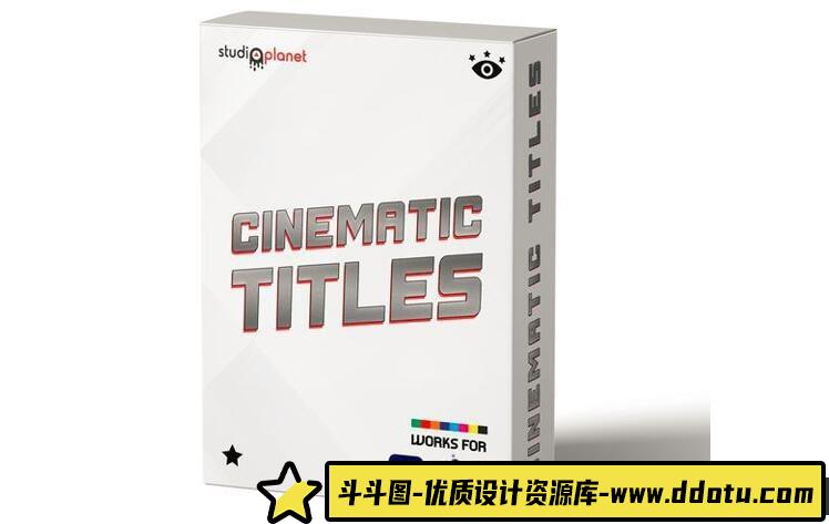 [Premiere预设]PR预设-社交网络文字标题字幕条PR预设 StudiosPlanet – Cinematic Titles-斗斗图