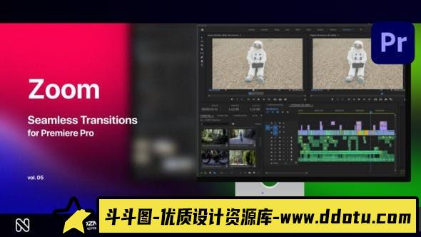 Premiere Pro的缩放无缝转场第05季 Zoom Seamless Transitions Vol. 05-斗斗图