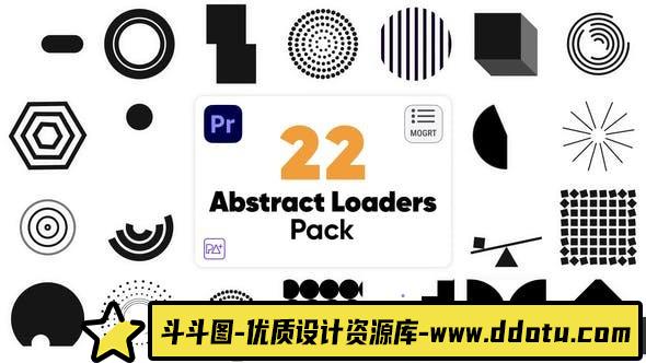 Premiere Pro的抽象APP加载动画 Abstract Loaders Pack Premiere Pro-斗斗图